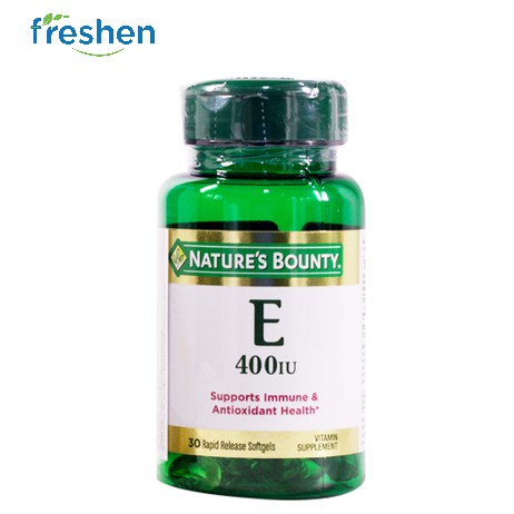 Viên Uống Vitamin E 400IU Nature's Bounty Hộp 30 Viên