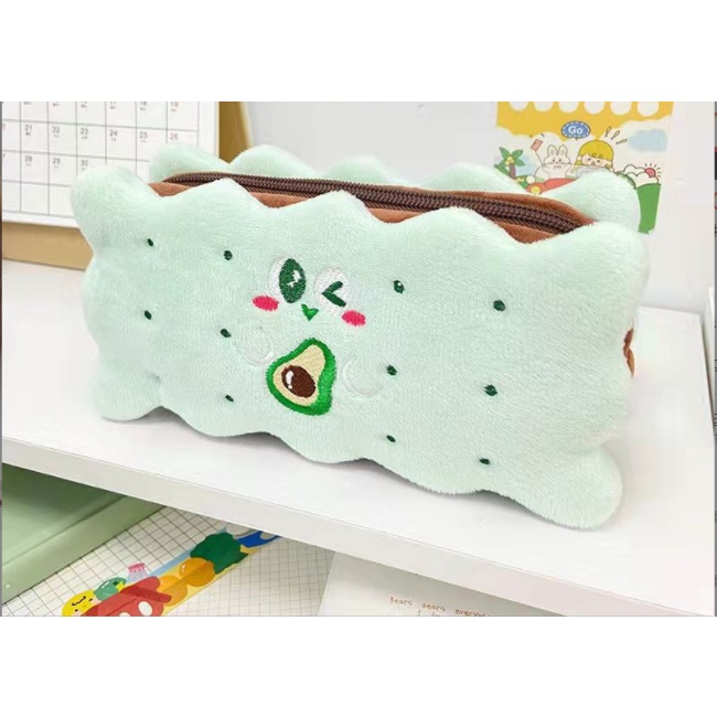 Túi Đựng Bút Hình Bánh Sandwich Nhồi Bông Cỡ Lớn Dễ Thương Cho Nữ