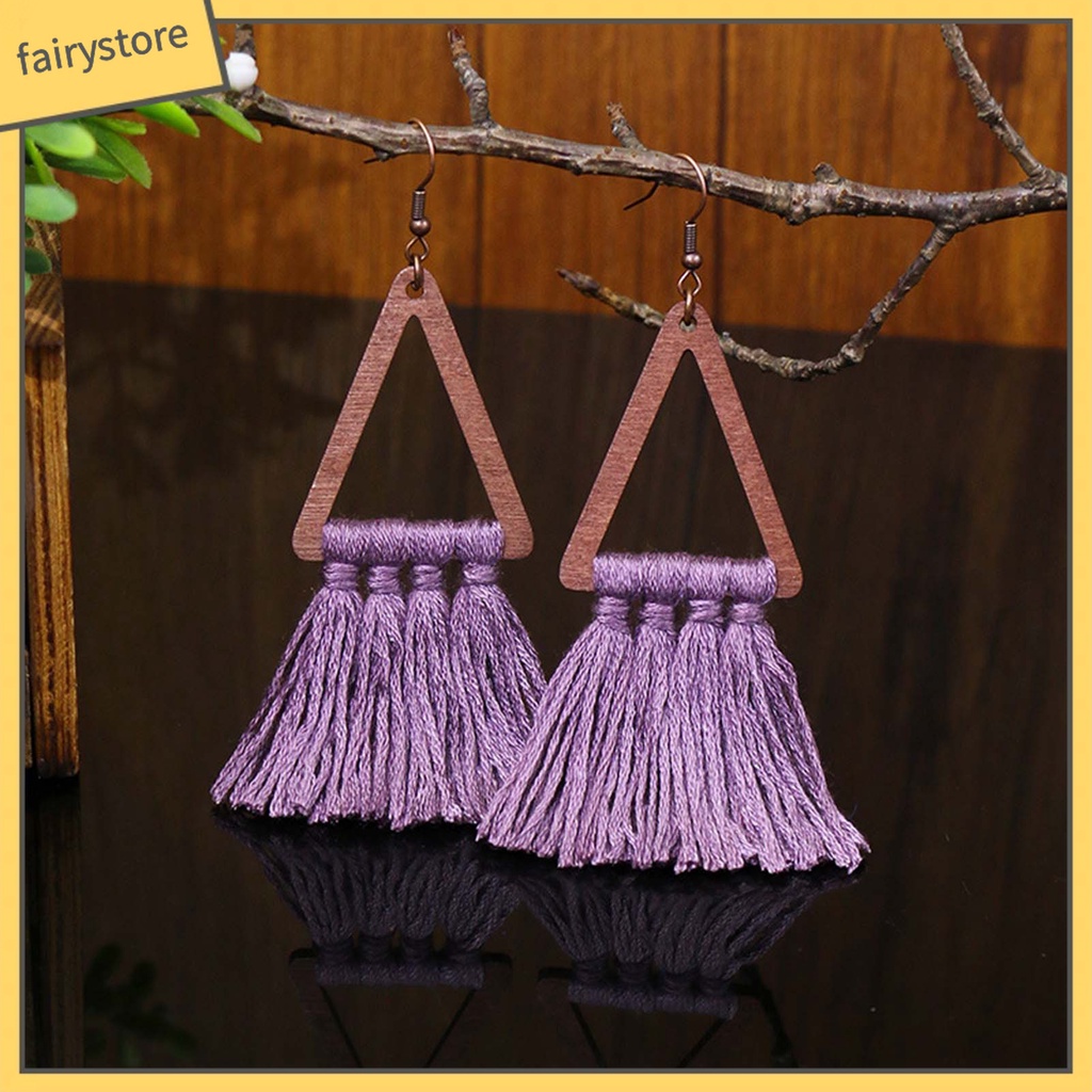 1 Đôi Khuyên Tai Phong Cách Bohemian Thời Trang Cho Nữ