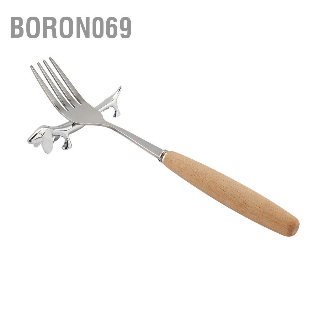 Boron069 Novel Metal Dog Pattern Sturdy Durable Chopstick Stand Table Decorative Ornament