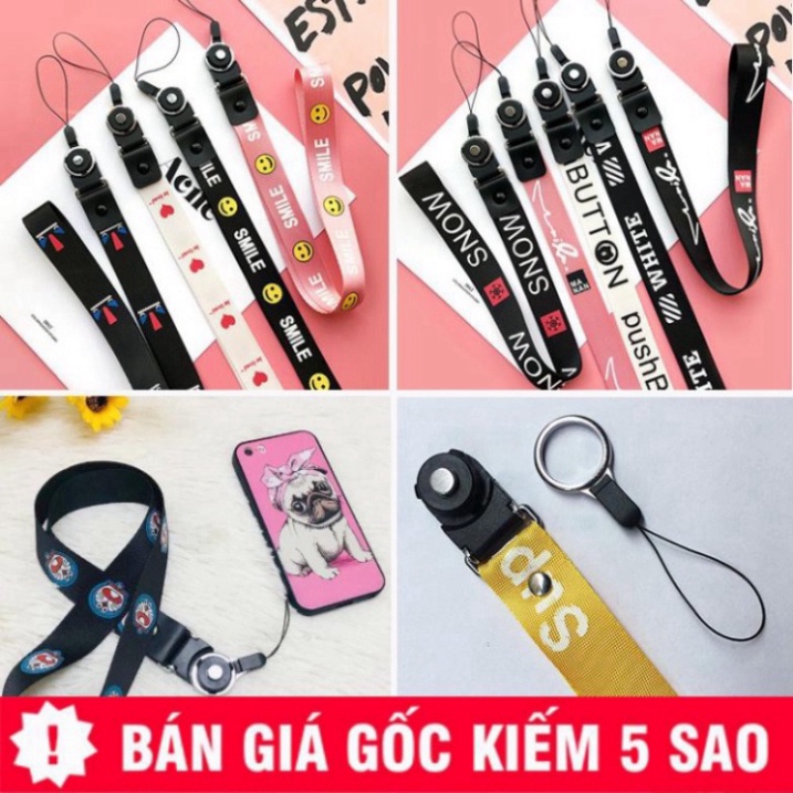 Dây đeo điện thoại, thẻ học sinh sinh viên, thẻ strap bản to Siêu Bền