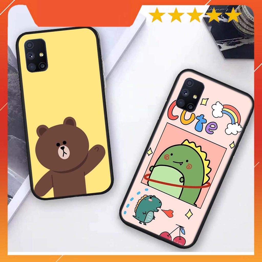 Ốp lưng Samsung M51 in hình khủng long , gấu nâu xinh xắn, siêu cute  mà còn vô cùng RẺ -ĐẸP