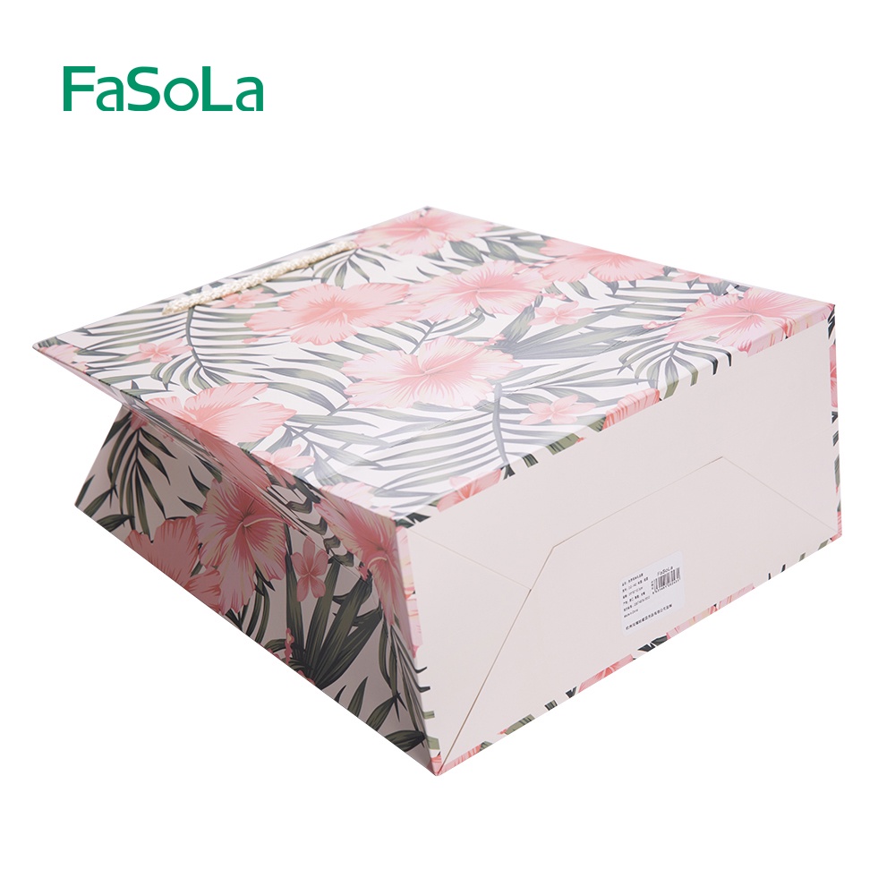 Túi giấy quà tặng (Giao 1 trong 4 mẫu hoa văn ngẫu nhiên) FASOLA FSLDZ-142