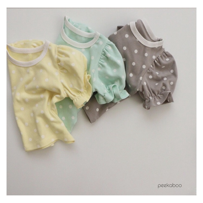Bộ tay bèo chấm bi Peekaboo