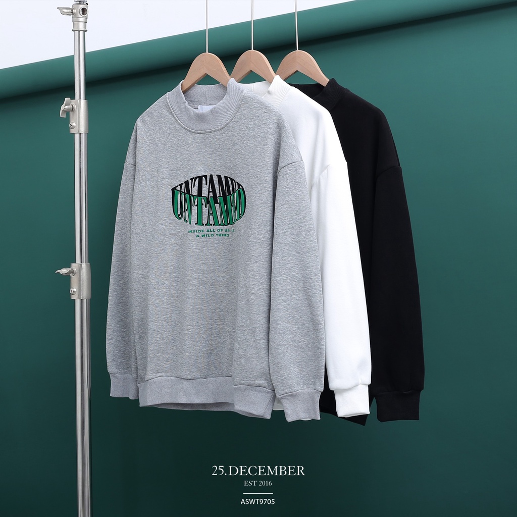 Áo Sweater Untamed chất nỉ đẹp - 25.December mã ASWT9705
