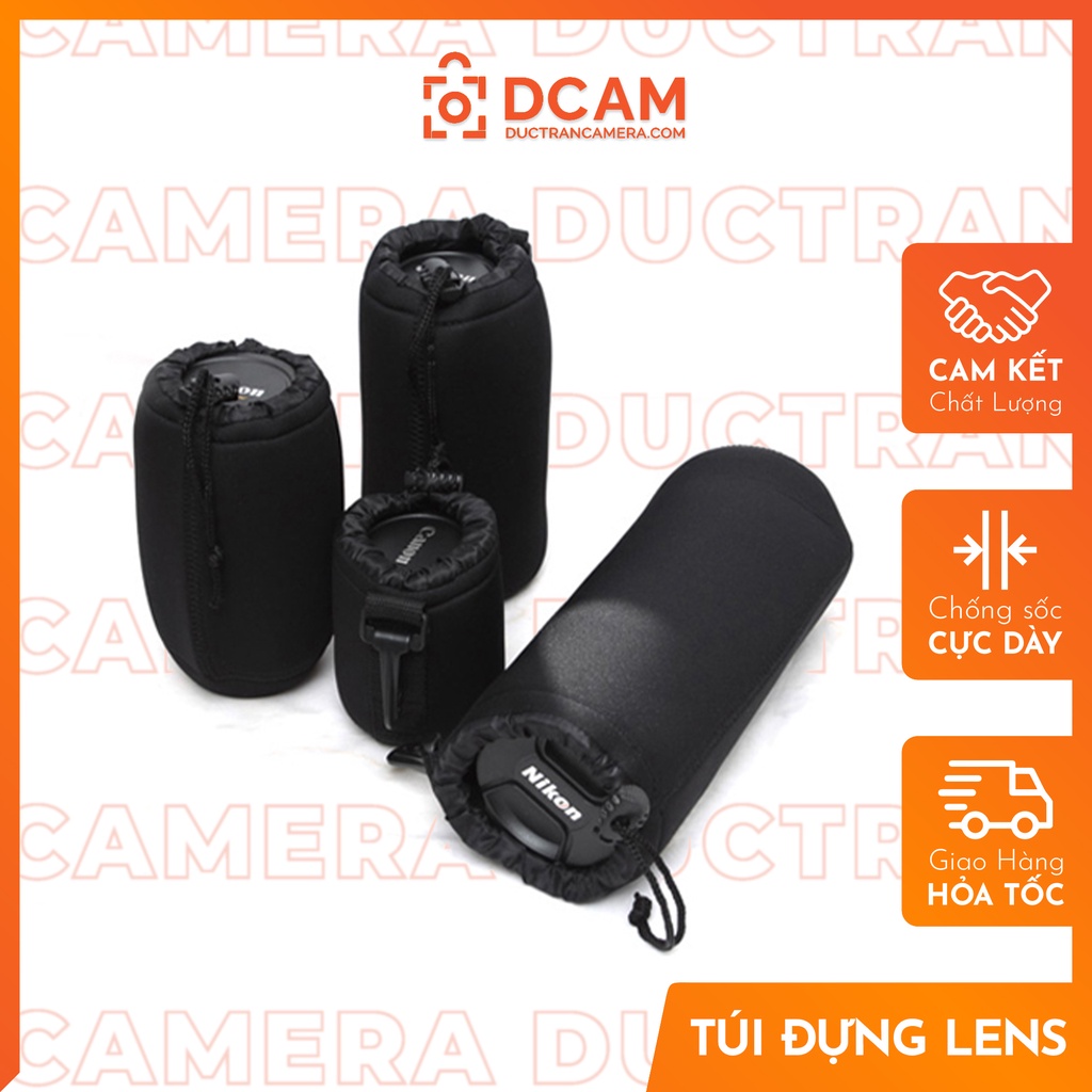 Túi Đựng Lens Ống kính Máy ảnh chuyên dụng cao cấp chống sốc dày dặn bền đẹp