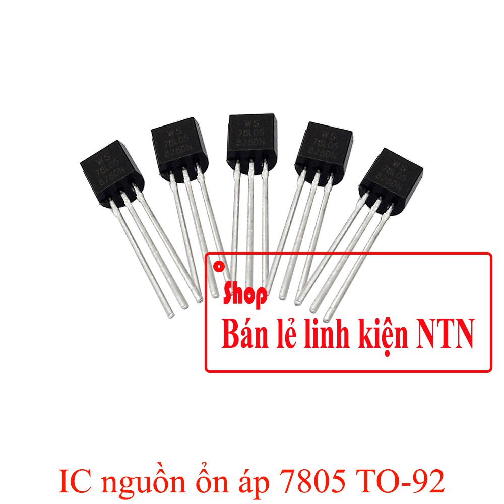 IC nguồn ổn áp 7805 TO-92 0.1A 5v DC