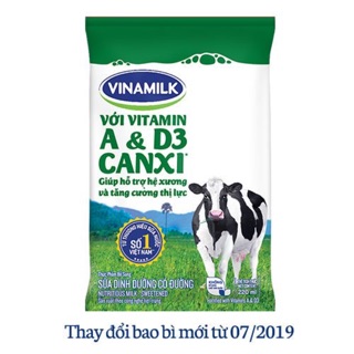 Combo 10 bịch sữa tươi có đường 220 ml