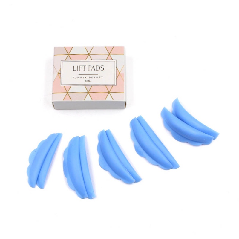 Set 5 Cặp Đệm Silicone Hỗ Trợ Uốn Cong Lông Mi 3D Tái Sử Dụng Tiện Lợi