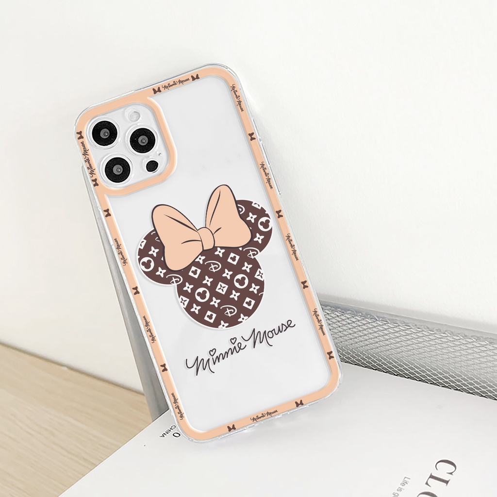 Ốp lưng iphone Cute Mouse trong cạnh vuông 6/6plus/6s/6splus/7/7plus/8/8plus/x/xr/xs/11/12/13/pro/max/plus/promax