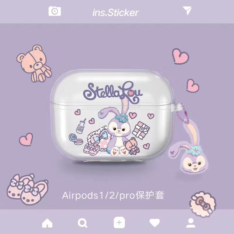 Vỏ Bảo Vệ Hộp Sạc Tai Nghe Airpods 1 2 Pro 3 Mềm Hình Nhân Vật Disney Delu