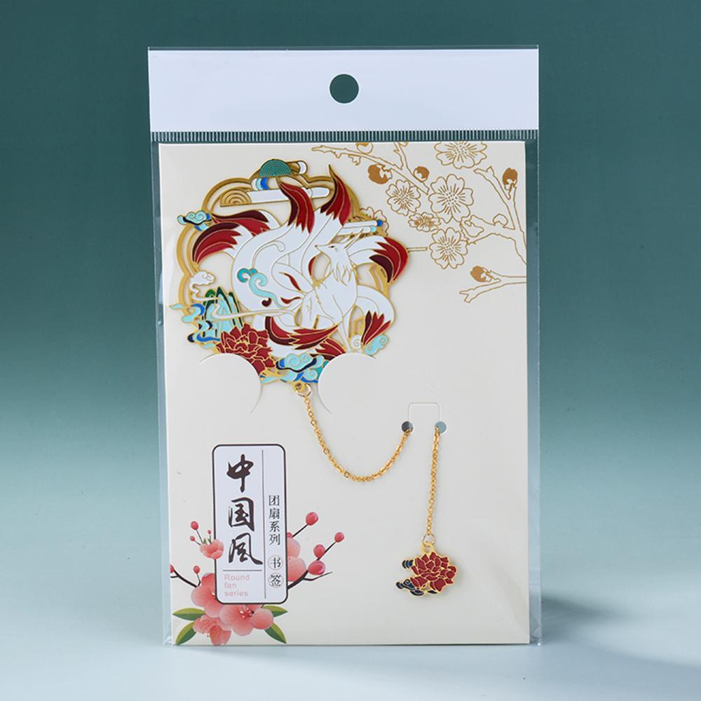 Bookmark Bằng Đồng Thau Phối Tua Rua Phong Cách Trung Hoa