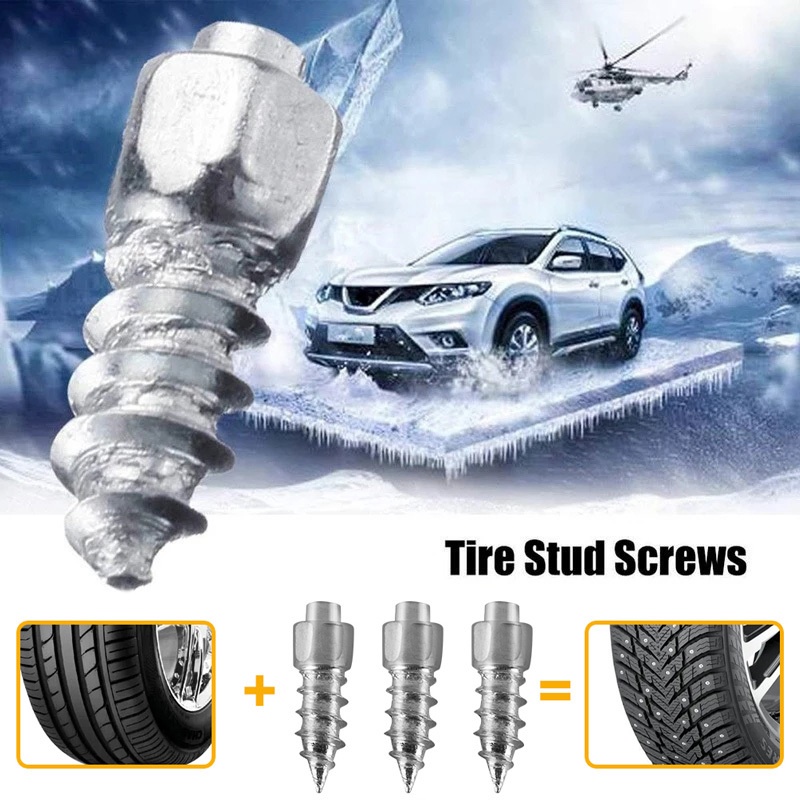 Bộ 10 Đinh Vít Chống Trượt Gắn Lốp Xe Hơi / Xe Máy / Xe Tải Chất Lượng Cao