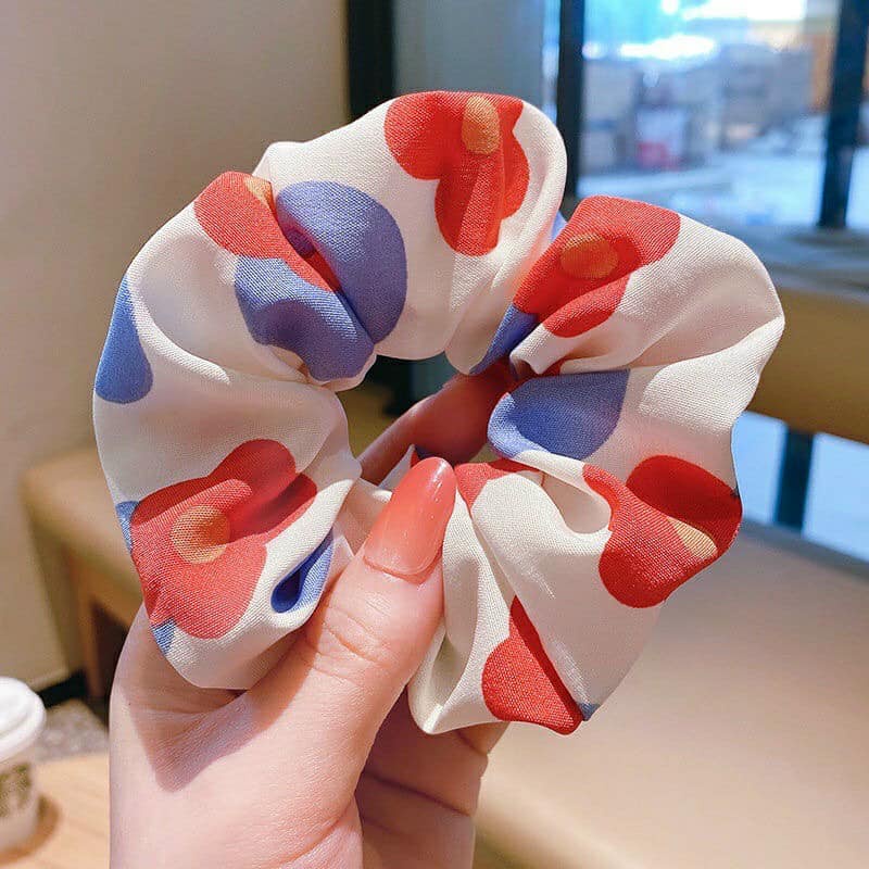 Dây buộc tóc, cột tóc scrunchies hoa quả dễ thương
