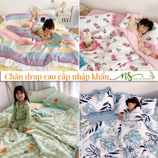 Bộ chăn chần - ga đũi  điệu đà bèo nhúng cao cấp NHÍM SÓC 4 món - bộ sưu tập 1 ( 11 mẫu )