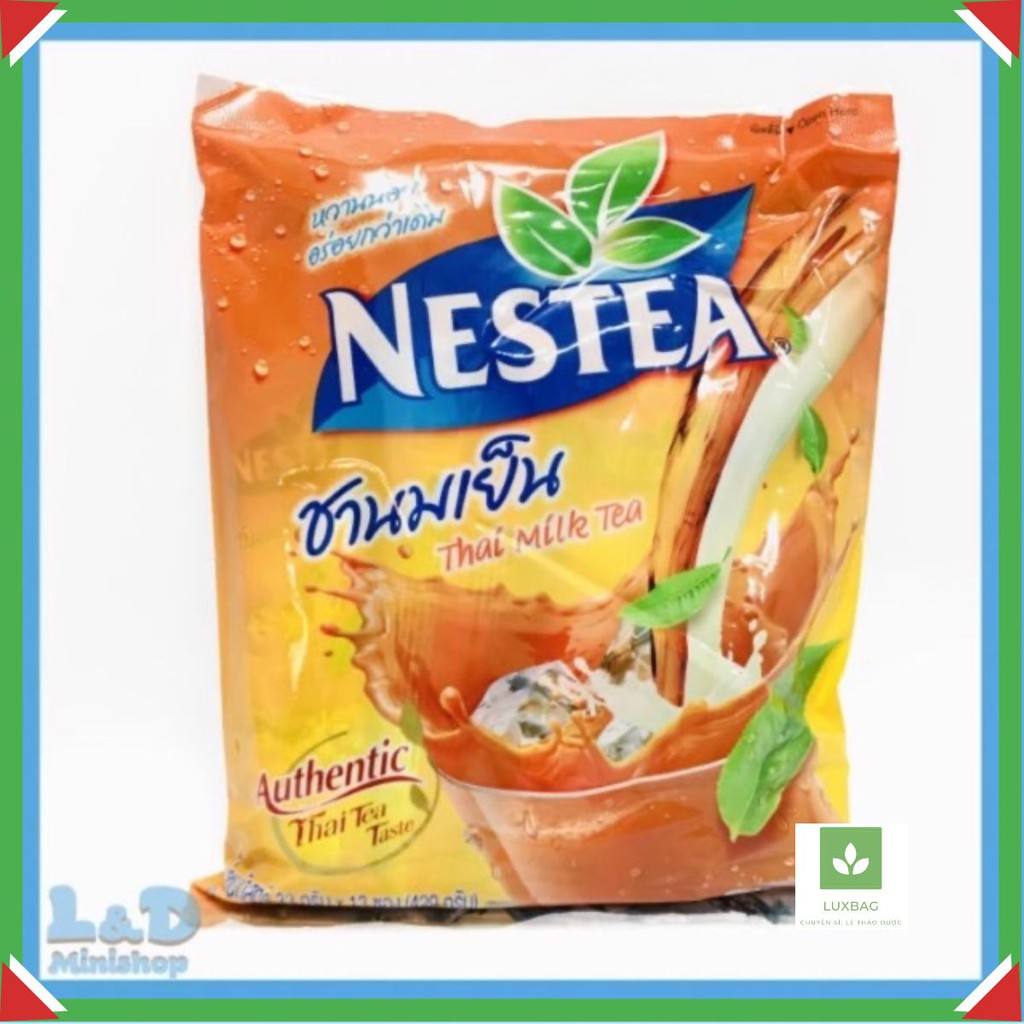 1 bịch trà sữa Nestea Thái Lan gồm 13 túi nhỏ bên trong