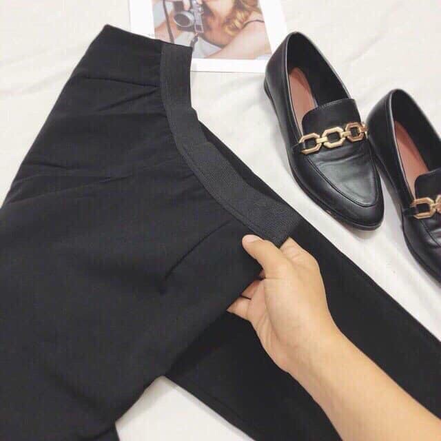 QUẦN TÂY LƯNG CAO PHỐI THUN SAU ( dây kéo bên ) | BigBuy360 - bigbuy360.vn