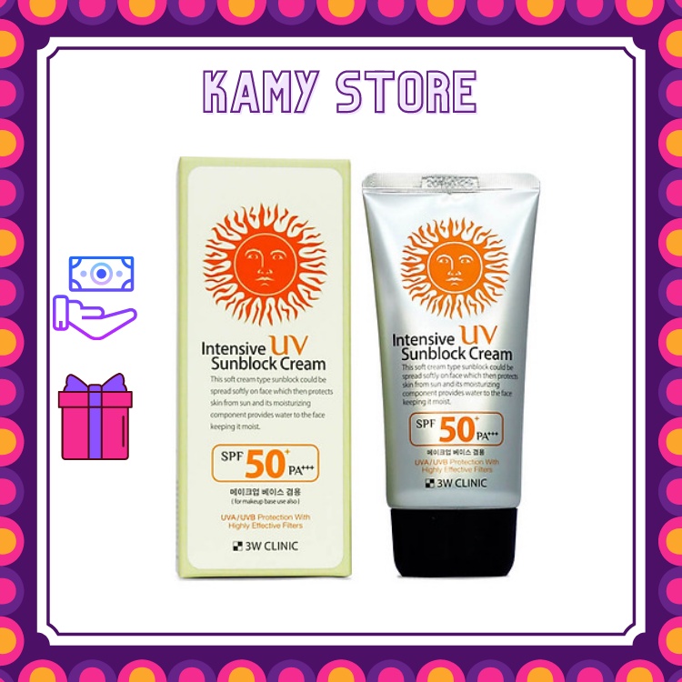 Kem chống nắng 3W Clinic Intensive Sunblock cream 70ml