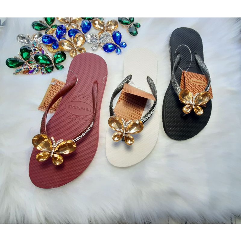 Dép Havaianass nữ charm quai kiêm tuyến