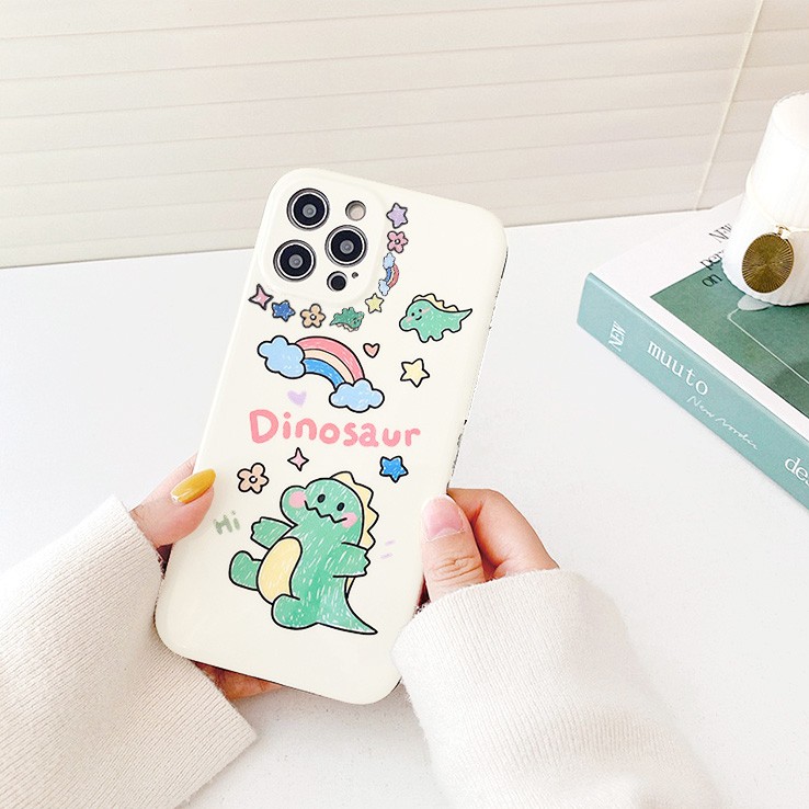 Ốp lưng iphone Dino Mập cạnh vuông in hình viền 5/5s/6/6plus/6s/6splus/7/7plus/8/8plus/x/xr/xs/11/12/pro/max/plus/promax | BigBuy360 - bigbuy360.vn