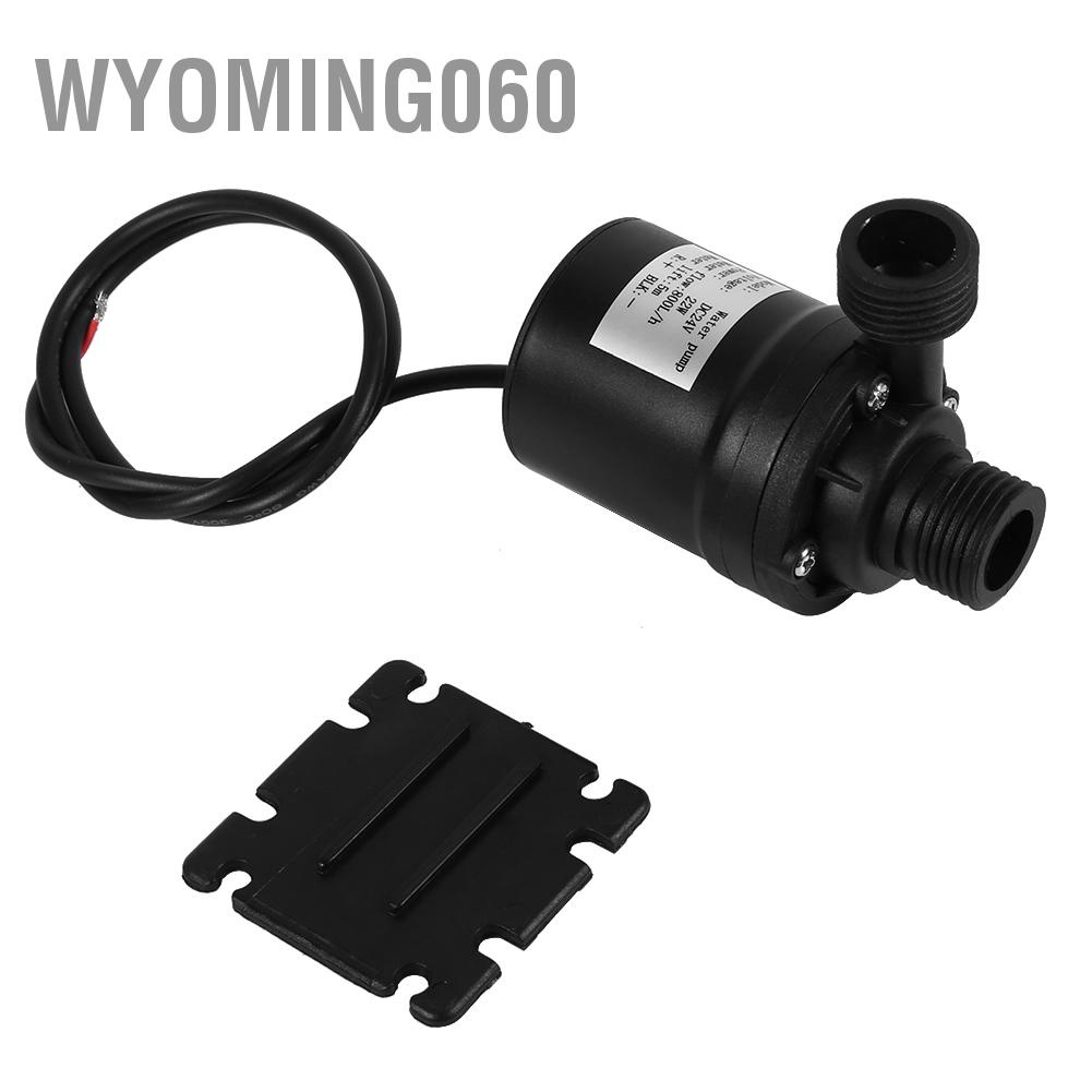 Máy bơm tuần hoàn nước nóng DC 24V Năng lượng mặt trời Động cơ không chổi than Bể cá chìm 800L / H 5M