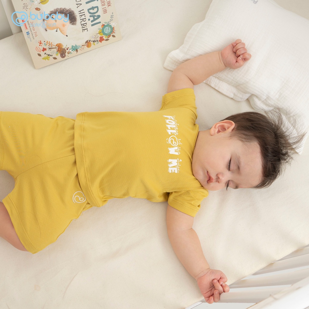 Bộ cài vai ngắn tay Kyomi look me Bu baby cho bé trai bé gái