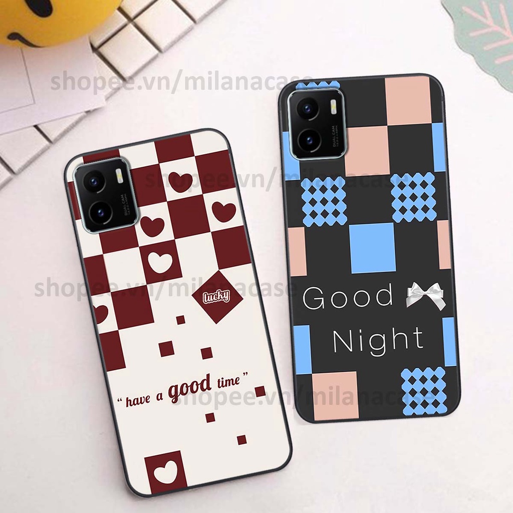 Ốp Vivo Y15s caro họa tiết nhiều màu sắc siêu đẹp thời trang cá tính