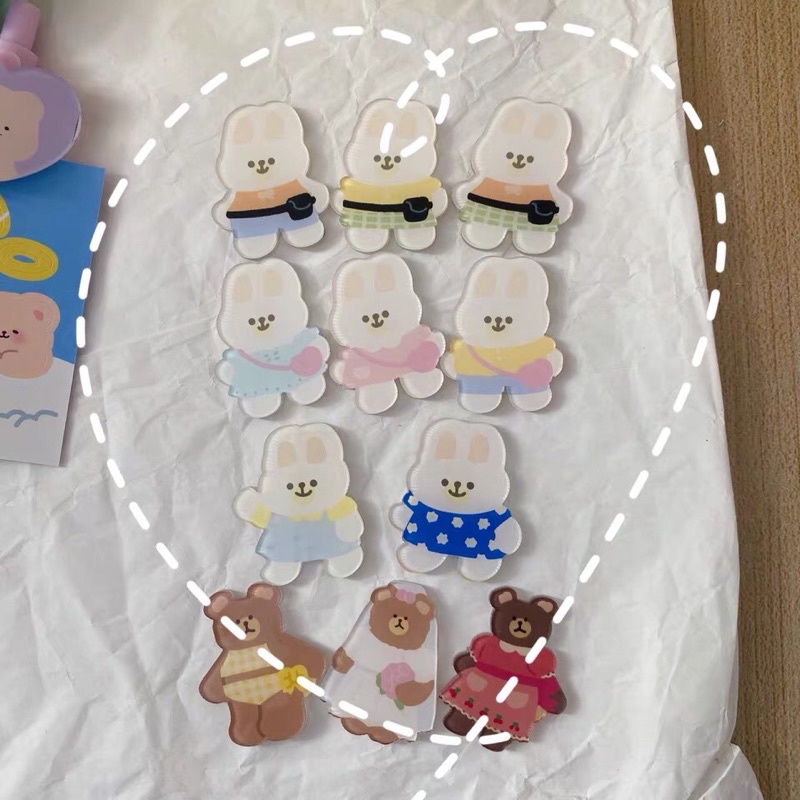 Huy hiệu cài áo thỏ đáng yêu