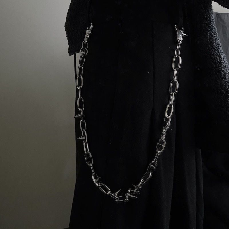 Dây xích trang trí quần đính đinh tán phong cách hip hop thời trang cho nam và nữ