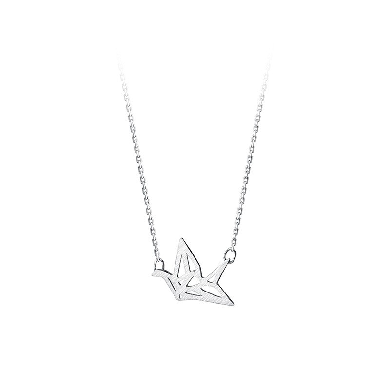 Dây chuyền bạc Ý s925 mặt Hạc giấy ngàn tuổi D5646 - AROCH Jewelry