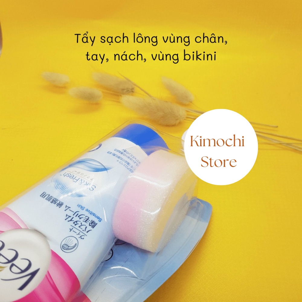 Kem tẩy lông Veet Nhật Bản cho da nhạy cảm 150g Kimochi Store