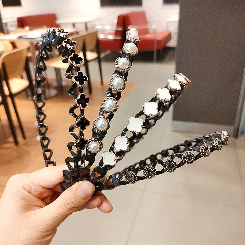 Cài tóc đính đá hình hoa xinh xắn cho nữ