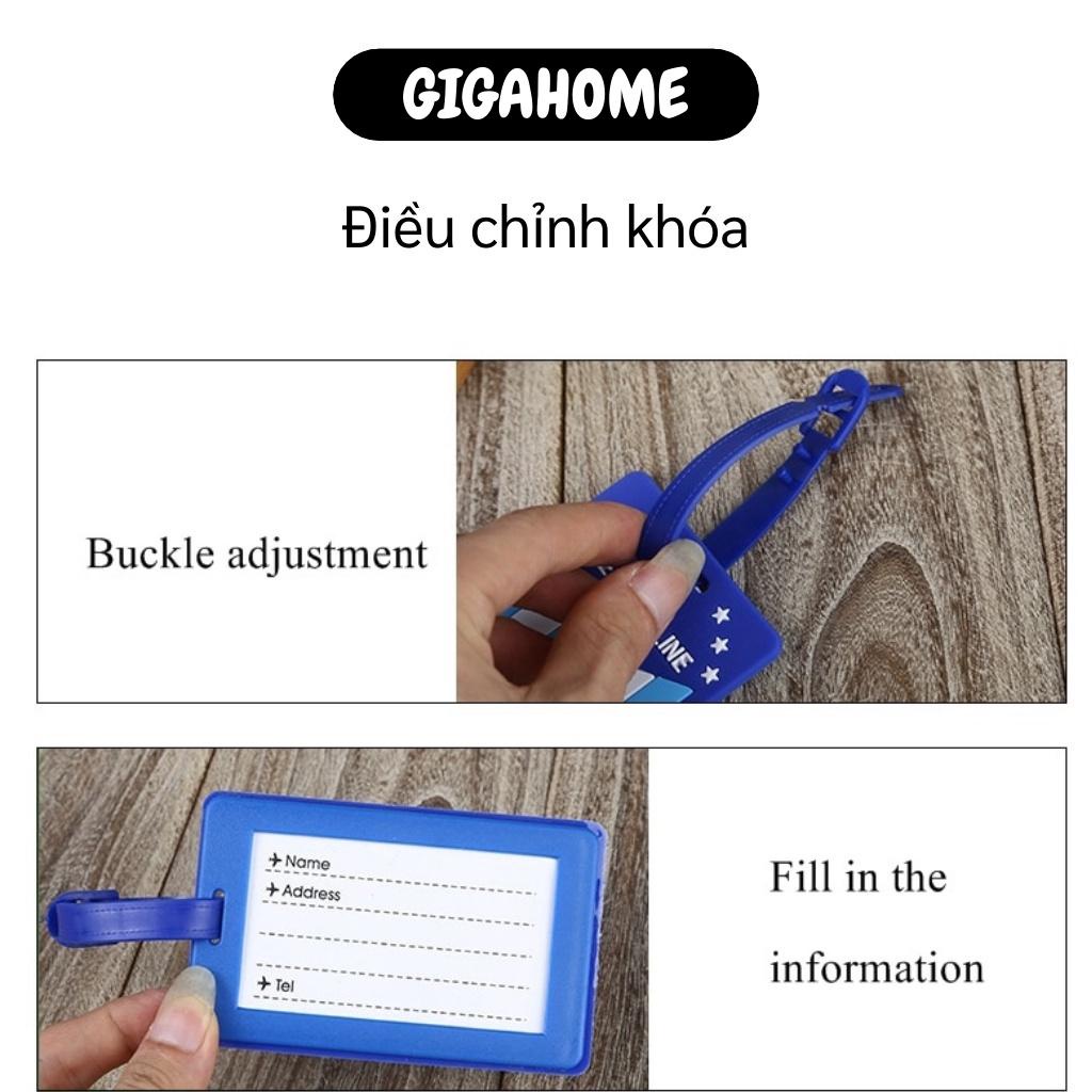 Thẻ Hành Lý GIGAHOME Combo 2 Thẻ Ghi Hành Lý Balo, Vali Nhiều Hình, Chống Nhầm Lẫn, Thất Lạc 3645