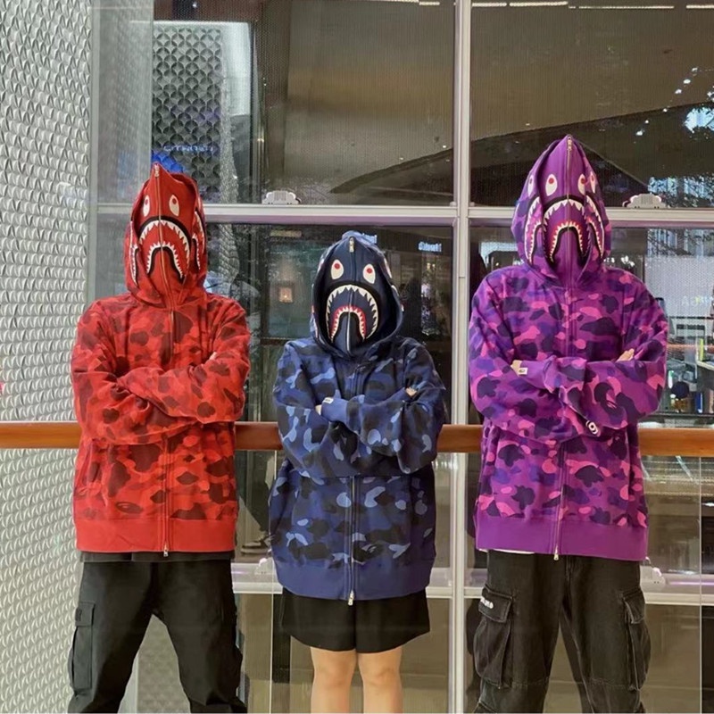 Áo Khoác Bape 2 mũ hàng cao cấp Ss2024