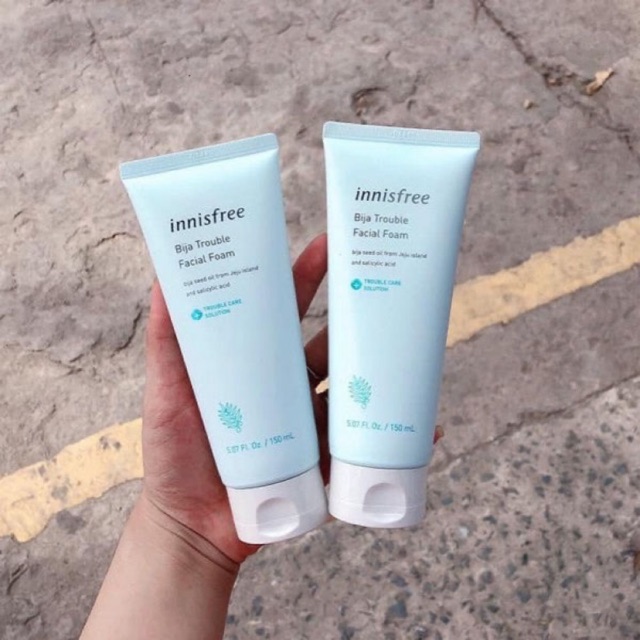 (Mẫu mới) Sữa rửa mặt Innisfree bija trouble facial foam