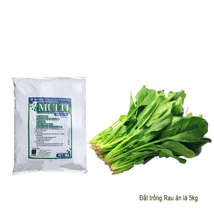 [MIỄN PHÍ VẬN CHUYỂN 25K] Đất trồng rau ăn lá 5kg