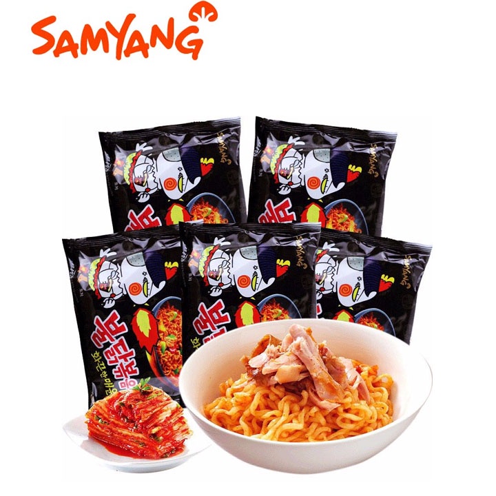 Thùng Gói Mì Cay Hàn Quốc Samyang 140gr - Mì Ăn Liền Gà Cay