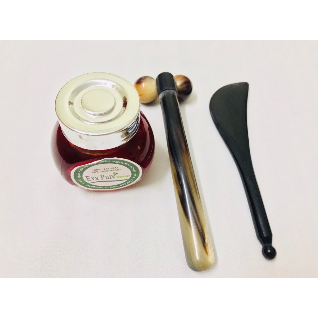 Cây lăn Massage Nâng Cơ Mặt + cây chày mắt xóa tan quần thâm mắt + tặng 1 lọ tinh dầu gấc dưỡng trắng da