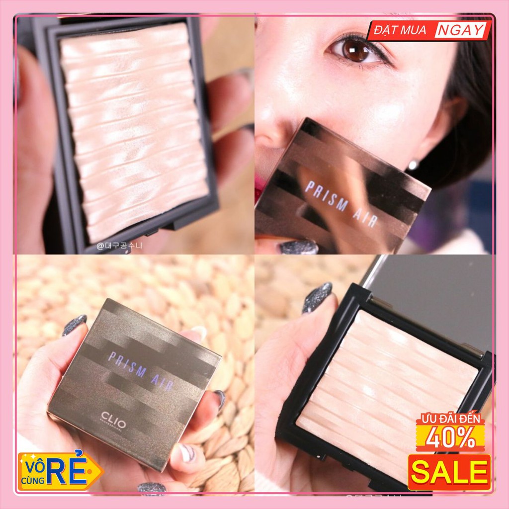 Phấn bắt sáng Clio Highlighter Prism Air siêu mịn - Hàn Quốc 7g