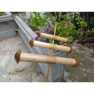 sáo diều còi 3 hàng chuẩn miệng gỗ mít ngăn gỗ