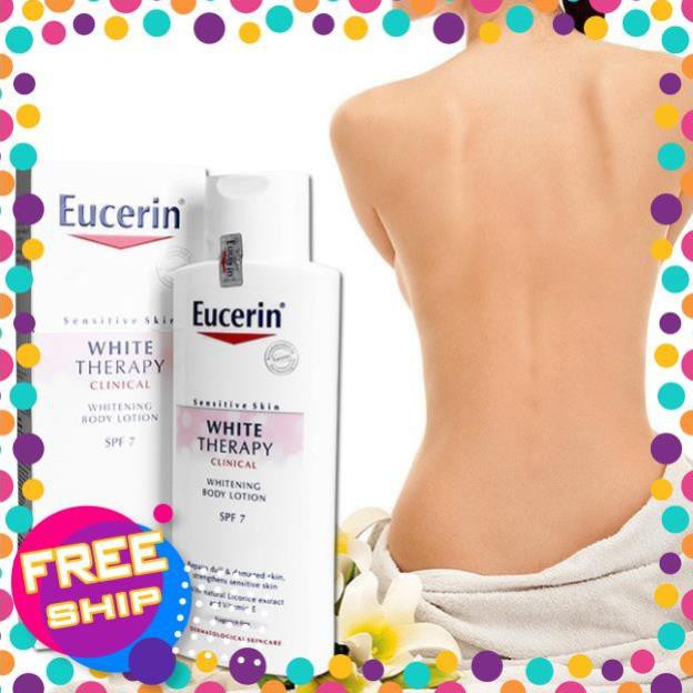 (utbi.789) EUCERIN WHITE THERAPY BODY LOTION SPF7 Sữa dưỡng thể trắng sáng da