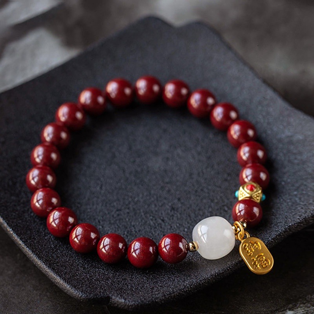 Vòng Tay Chuỗi Hạt May Mắn Qipin Mừng Năm Mới Cho Cặp Đôi