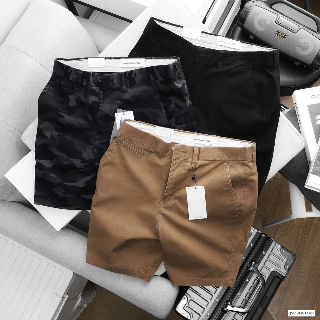 Quần lửng nam chất vải kaki cao cấp,form slim fit tôn dáng, nam tính 9661