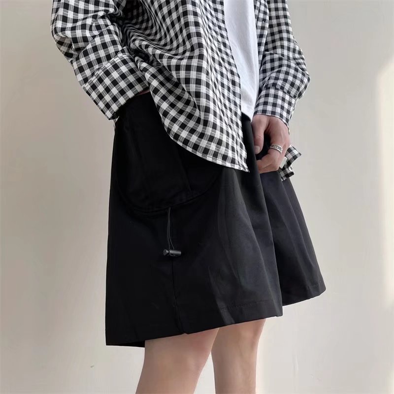 Quần ngắn ống rộng Nhiều Túi Phong Cách Hip Hop Cho Nam