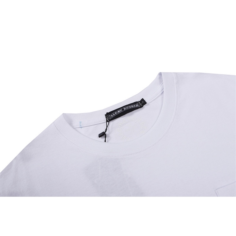 Áo Thun Cotton Ngắn Tay In Hình Chrome Hearts Thời Trang Thể Thao Dành Cho Nam Và Nữ