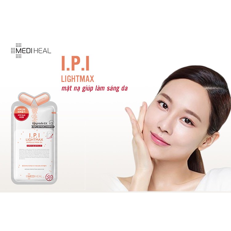 Mặt nạ chứa tinh chất I.P.I giúp sáng da Mediheal Lightmax Ampoule Mask 27ml