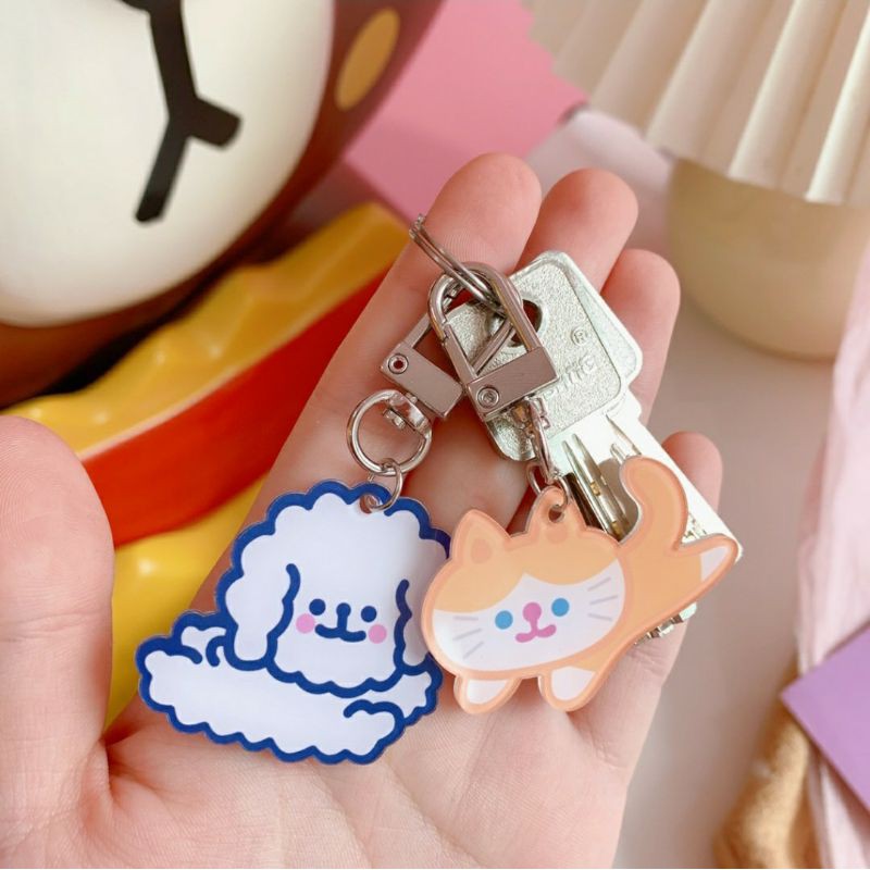 Móc Khóa Acrylic, Keychain Cài Airpod Hoạt Hình Nhiều Màu Sắc BiTi MK504