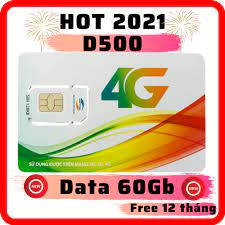 SIM 4G Viettel D500 Trọn Gói 1 Năm Vào Mạng Không Giới Hạn Cả Năm Không Cần Nạp Tiền - Viettel