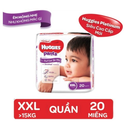 Tã quần Huggies platinum siêu cao cấp M33/L27/Xl24 miếng