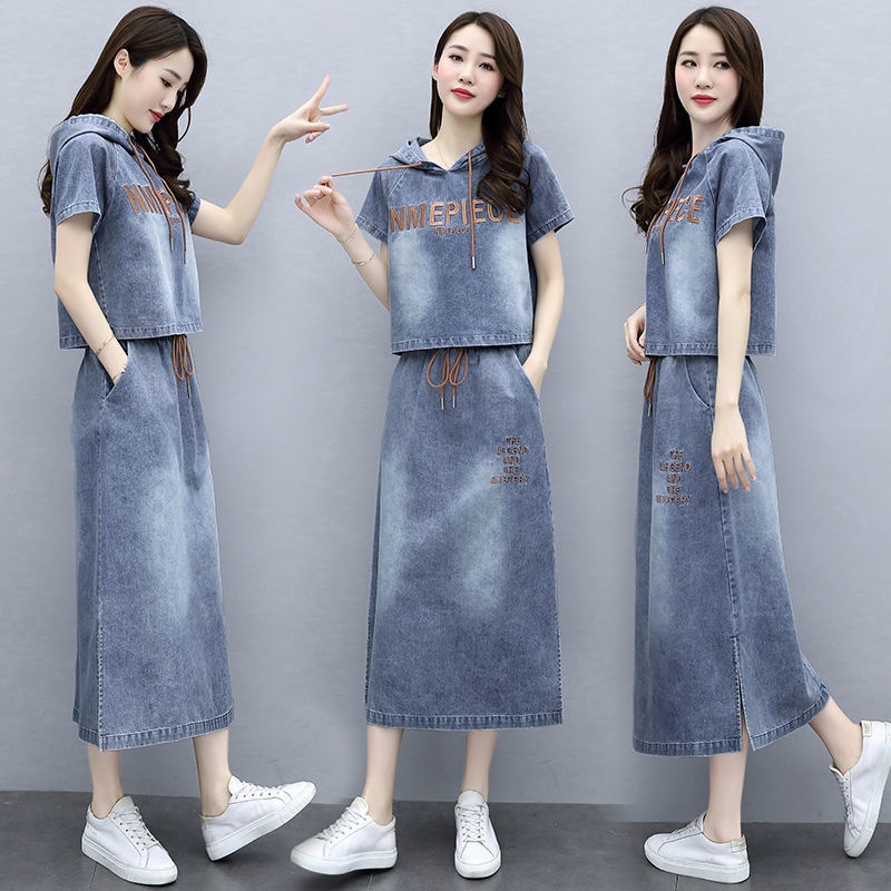 Đầm Denim Dài Phong Cách Phương Tây Thời Trang Mới 2022 Cho Nữ